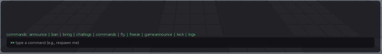 Command Bar interface